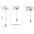 Потолочный смеситель GESSI 316 с выносным управлением, длина 365-1900 мм, цвет Brushed Black Metal PVD (54296#707) - миниатюра фото 2