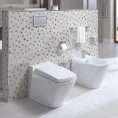 Приставной унитаз TOTO Jewelhex CW681PB с сиденьем TC375CVKR - миниатюра фото 2