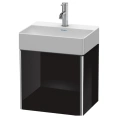 База под раковину Duravit XSquare 434х340х397 мм, левая дверца, черный глянец (для раковины 073245) (XS4060L4040) - миниатюра фото 1