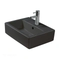 Раковина Duravit Vero для мебели с переливом, 1 отверстие под смеситель, 500x470 мм, черный (454500800) - миниатюра фото 1