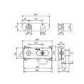Термостатический смеситель для душа Fantini Fontane Bianche Matt Gun Metal PVD (47 P5 P331B) - миниатюра фото 2