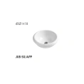 Раковина AZZURRA JUBILAEUM круглая 45x18 см, белая, без отверстий под смеситель - миниатюра фото 5
