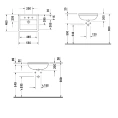 Полувстраиваемая раковина Duravit Starck III 55x46 см с переливом, белая (310550000) - миниатюра фото 2