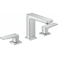 Смеситель для раковины Hansgrohe Metropol на 3 отверстия с донным клапаном, хром (32514000) - миниатюра фото 1