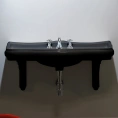 Раковина KERASAN Retro 100x54,5 см с 3 отверстиями, черный блестящий (105004 nero*3) - миниатюра фото 1