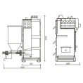 Твердотопливный напольный пеллетный котел Kentatsu Furst Vulkan Max PE-220 - миниатюра фото 2