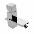 Смеситель для биде Bossini Cube на 1 отверстие с заглушкой 1 1/4, хром (Z004401.030) - миниатюра фото 1
