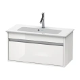 База под раковину Duravit Ketho 410x800x385 с выдвижным ящиком, белый глянец (KT642302222) - миниатюра фото 1