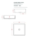 Раковина накладная Artceram Scalino 38x38 см цвет blu zaffiro (SCL001 16 00) - миниатюра фото 2
