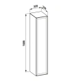 Подвесная колонна Laufen New Classic 1600 мм, 4 полки, серый цвет (4.0606.2.085.627.1) - миниатюра фото 2