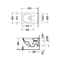 Подвесной унитаз Duravit Architec с антибактериальным покрытием и вертикальным смывом (2572092000) - миниатюра фото 2
