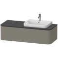 Столешница Duravit Happy D.2 Plus 1300x550 мм Graphite Supermat для тумб серии HP49 (HP031KR8080) - миниатюра фото 1