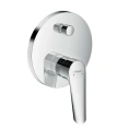 Смеситель для ванны Hansgrohe Logis E встраиваемый с переключателем (хром) (71404000) - миниатюра фото 1