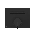 Смеситель для душа Gessi Hi-Fi Black Metal Brushed PVD с подключением 3 источников (63081#707) - миниатюра фото 1