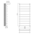 Полотенцесушитель электрический Terminus Ватра полка П10 50x103 E R - миниатюра фото 2