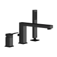 Смеситель для ванны Gessi Rettangolo K с ручным душем и переключателем в изливе, черный (53037#299) - миниатюра фото 1