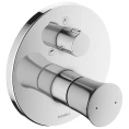 Смеситель для ванны Duravit White Tulip: встраиваемая модель на 2 источника, хром (WT5210012010) - миниатюра фото 1