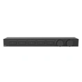 Термостат для душа Gessi Hi-Fi Black Metal Brushed PVD с полкой из матового стекла и подключением до 5 источников (63028#707) - миниатюра фото 1