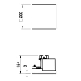 Декоративная панель GESSI BINARIO 200x200 мм с системой Easy-Fix в цвете Mirror Steel (61109#238) - миниатюра фото 2