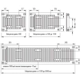Радиатор стальной панельный Stelrad Novello 11 05 11 с нижним подключением - миниатюра фото 3