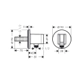 Шланг для душа HANSGROHE FIXFIT S с держателем, хром (26888000) - миниатюра фото 2