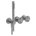 Смеситель для ванны GESSI Origini встраиваемый: 2 выхода, ручная лейка, хром (66036#031) - миниатюра фото 1