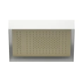 Верхний потолочный душ Fantini Acquafit 35x35/50x35 см, 2 потока, встроенная часть, Matt British Gold PVD (79 P6 K022) - миниатюра фото 1