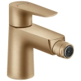 Смеситель для биде Hansgrohe Talis E: шлифованная бронза с донным клапаном (71720140) - миниатюра фото 1
