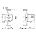 Циркуляционный насос Grundfos UPS 25-40 N 180 - миниатюра фото 3