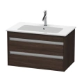 Тумба-база Duravit Ketho для раковины ME by Starck с 2 выдвижными ящиками, цвет темный каштан (KT642905353) - миниатюра фото 1