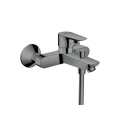 Смеситель для ванны Hansgrohe Talis E настенный, излив 194 мм, матовый черный хром (71740340) - миниатюра фото 1
