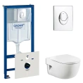 Комплект сантехники Grohe Rapid SL + Roca Meridian с инсталляцией 4-в-1 и сиденьем-микролифтом - миниатюра фото 1