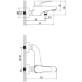 Смеситель для ванны с душем Lemark Shift LM4332C - миниатюра фото 3