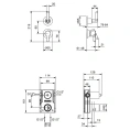 Смеситель для душа FANTINI ICONA DECO встраиваемый однорычажный в цвете Raw Metal PVD (53 Q8 R685B) - миниатюра фото 2