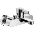 Стильный смеситель Hansgrohe Metris S для ванны с душем - миниатюра фото 1