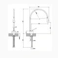 Смеситель для раковины Gessi Goccia на одно отверстие, хром (33602#031) - миниатюра фото 2