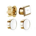 Gessi Eleganza Переливная пробка с боковыми заглушками, цвет Gold CCP (арт. 46755) (46765#080) - миниатюра фото 1