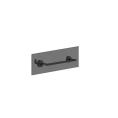 Полотенцедержатель Gessi Tondo для крепления на стекло, 30 см, цвет Black XL (63724#299) - миниатюра фото 1