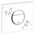 Кнопка смыва унитаза Grohe Nova Cosmopolitan 38847LI0 белая с черным - миниатюра фото 4