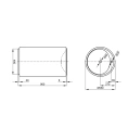 Раковина Bette Lux Oval Couture с текстильным подиумом 550x900 мм, 1 отверстие, цвет буро-серый (B805-852) - миниатюра фото 7