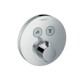 Термостат для душа Hansgrohe ShowerSelect S: Стабильная температура и переключение между двумя источниками (15743000) - миниатюра фото 1