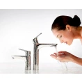 Смеситель для раковины Hansgrohe Focus 31608000 с поворотным изливом - миниатюра фото 4