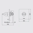 Смеситель для душа встраиваемый BOSSINI APICE на 1 выход, белый матовый (Z00504.045) - миниатюра фото 2