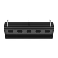 GESSI BINARIO — линейный профиль 1090 мм на 5 модулей, цвет Black XL с системой Easy-Fix (61129#299) - миниатюра фото 1