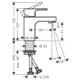 Смеситель для раковины Hansgrohe Vernis Shape матовый черный (71567670) - миниатюра фото 2
