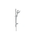 Душевой набор HG Raindance Select E с насадками RainAir, CaresseAir, Mix (штанга 65 см, шланг 1.5 м), хром (27856000) - миниатюра фото 1