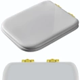 Комплект шарниров микролифт KERASAN Waldorf для сиденья 418701/418740 (золото) (R108A16 - шарниры для 4187 oro) - миниатюра фото 1