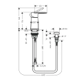 Смеситель для биде Hansgrohe Vernis Blend с вертикальной струей, хром (71214000) - миниатюра фото 2