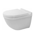 Подвесной унитаз Duravit Starck 3 с сиденьем с микролифтом (222509+006389)) - миниатюра фото 1