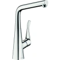 Смеситель Hansgrohe Metris для кухни с выдвижной лейкой - миниатюра фото 1